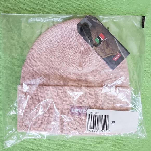 LEVI'S SLOUCHY BEANIE: PINK - Picture 4 of 4